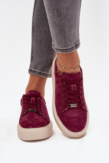en daim Chaussures modèle baskets Féminin avec une plateforme Vinceza 79578 Bourgogne