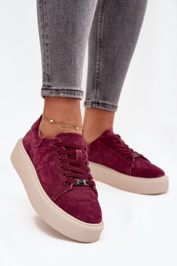 en daim Chaussures modèle baskets Féminin avec une plateforme Vinceza 79578 Bourgogne 2