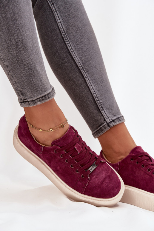 en daim Chaussures modèle baskets Féminin avec une plateforme Vinceza 79578 Bourgogne en daim Chaussures modèle baskets Féminin avec une plateforme Vinceza 79578 Bourgogne