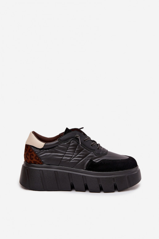 baskets Chaussures modèle baskets Féminin avec une plateforme Vinceza 58565 couleur noire