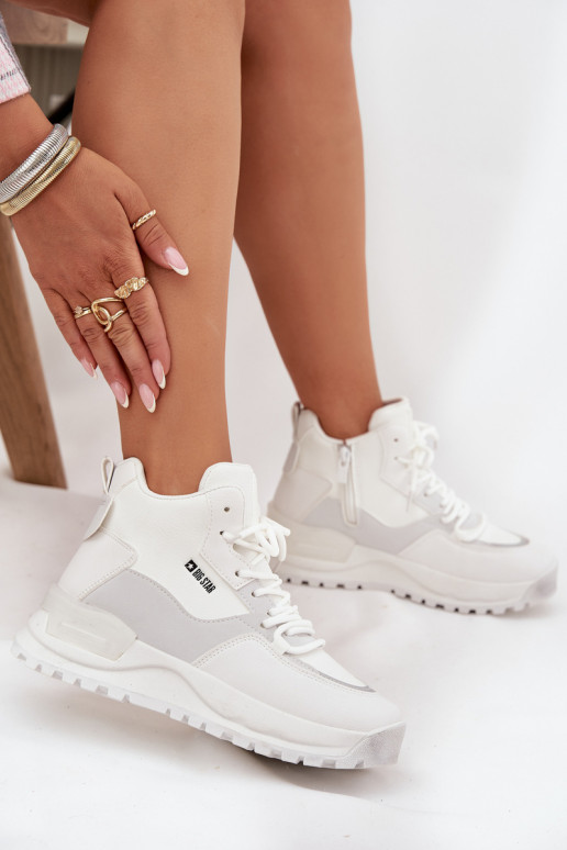 baskets Féminin avec une plateforme Big Star SS274510 couleur blanche baskets Féminin avec une plateforme Big Star SS274510 couleur blanche