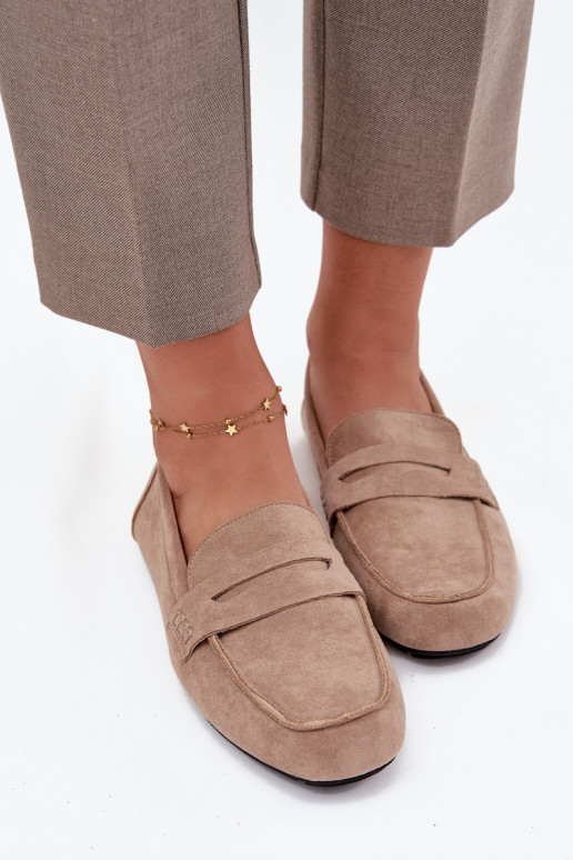 Mocassins Mocassins Appartement pour femmes beige Roseline