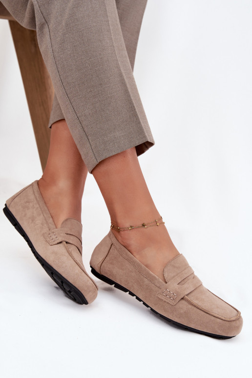 Mocassins Mocassins Appartement pour femmes beige Roseline