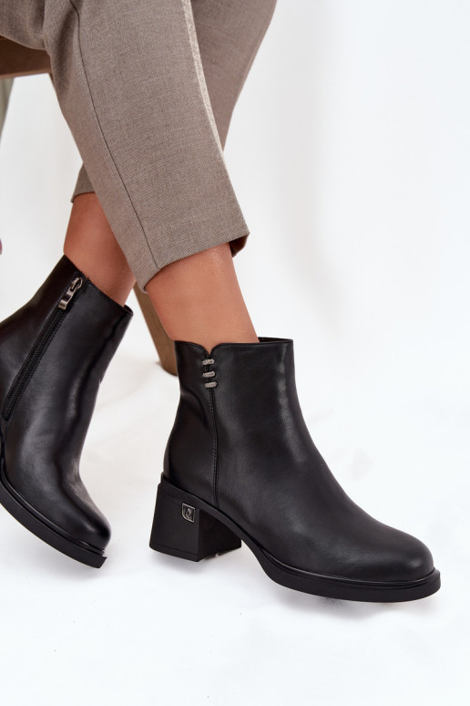 Peau réchauffer Bottes pour femmes Klocke Vinceza 91159 couleur noire