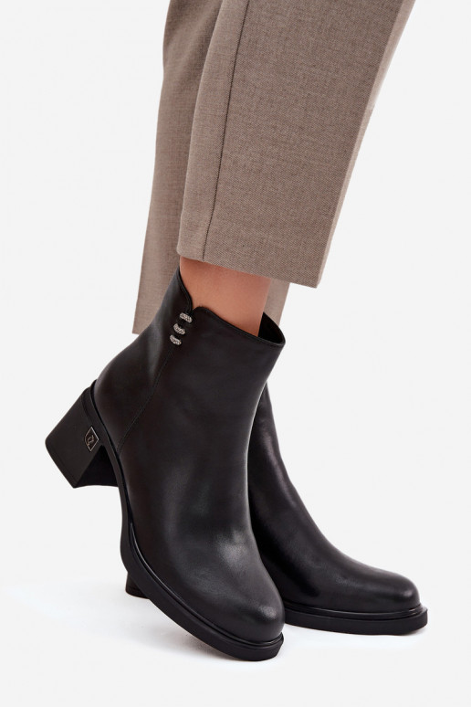 Peau réchauffer Bottes pour femmes Klocke Vinceza 91159 couleur noire