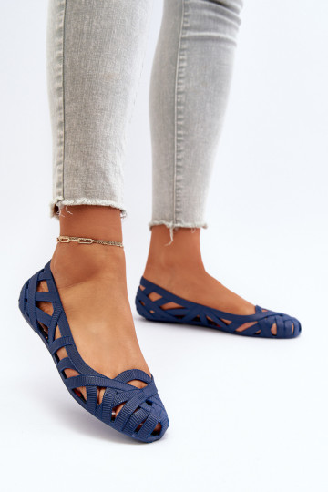 Féminin Caoutchouc Ballerines bleu foncé Salam