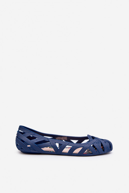 Féminin Caoutchouc Ballerines bleu foncé Salam Féminin Caoutchouc Ballerines bleu foncé Salam