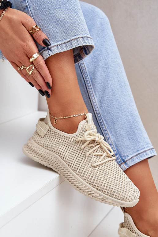 grille Un modèle convaincant baskets Féminin beige Harice grille Un modèle convaincant baskets Féminin beige Harice