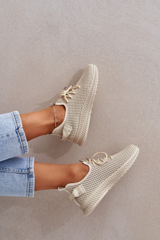 grille Un modèle convaincant baskets Féminin beige Harice grille Un modèle convaincant baskets Féminin beige Harice