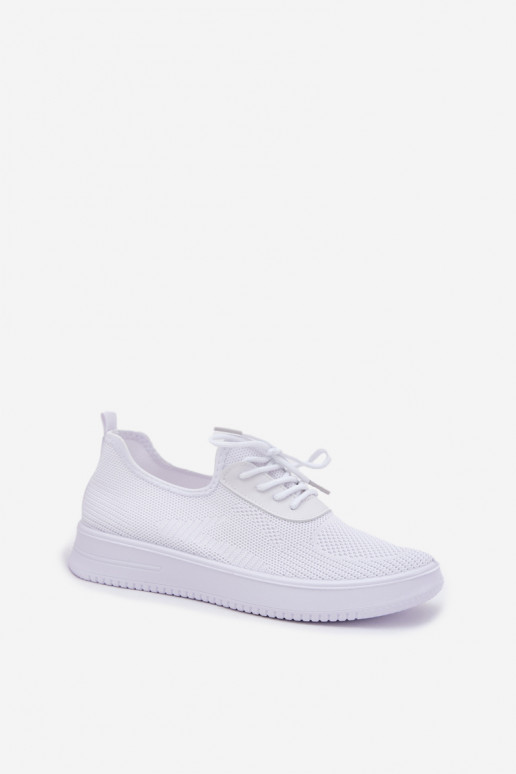 Un modèle convaincant baskets avec une plateforme Féminin couleur blanche Kalyra  Un modèle convaincant baskets avec une plateforme Féminin couleur blanche Kalyra