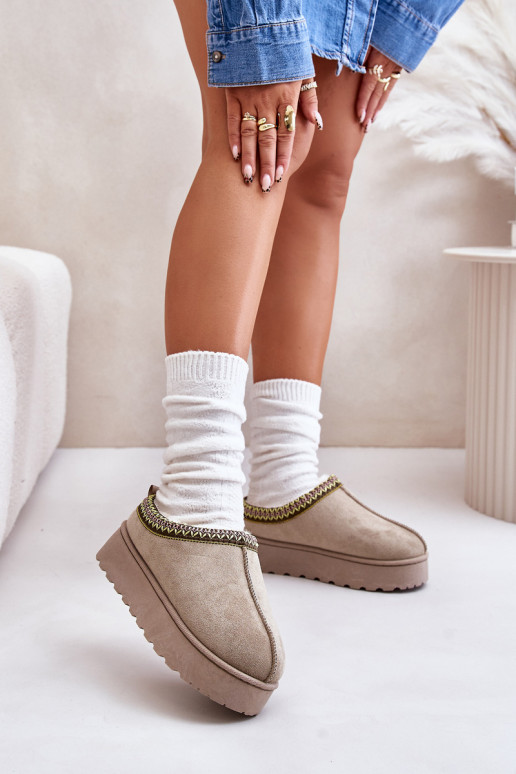 Bottes de neige Féminin avec une plateforme réchauffer avec de la fourrure à l intérieur couleur verte Remenia Bottes de neige Féminin avec une plateforme réchauffer avec de la fourrure à l intérieur couleur verte Remenia