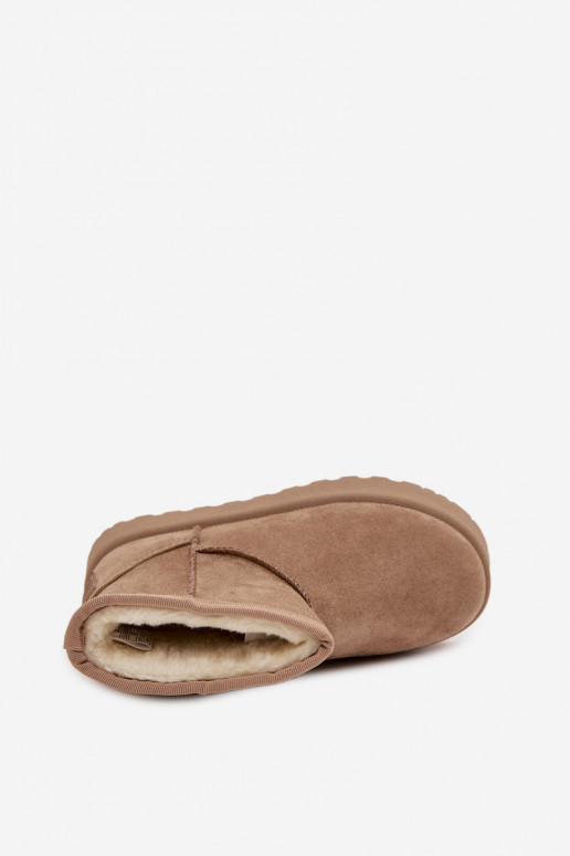 Bottes de neige Puéril réchauffer avec de la fourrure à l intérieur SS374020 beige Bottes de neige Puéril réchauffer avec de la fourrure à l intérieur SS374020 beige