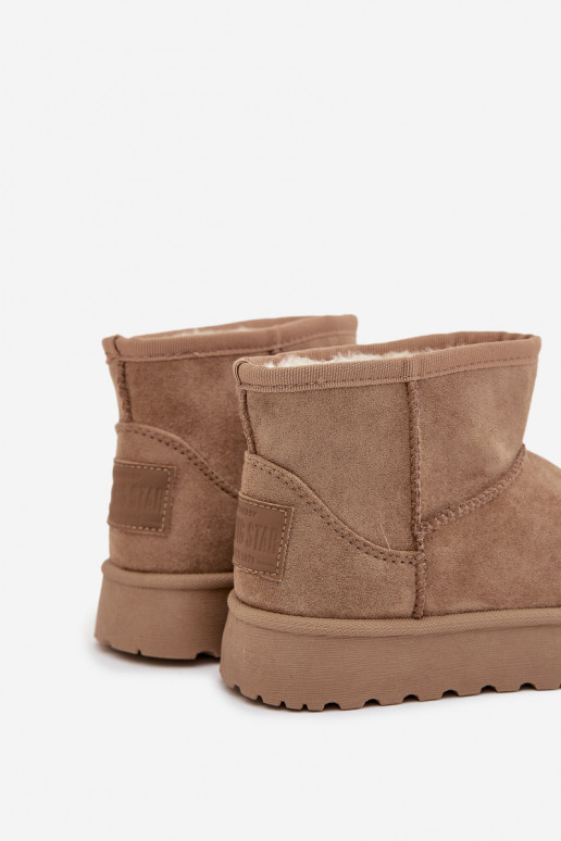 Bottes de neige Puéril réchauffer avec de la fourrure à l intérieur SS374020 beige Bottes de neige Puéril réchauffer avec de la fourrure à l intérieur SS374020 beige