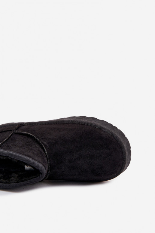 Bottes de neige Puéril réchauffer avec de la fourrure à l intérieur SS374018 couleur noire Bottes de neige Puéril réchauffer avec de la fourrure à l intérieur SS374018 couleur noire