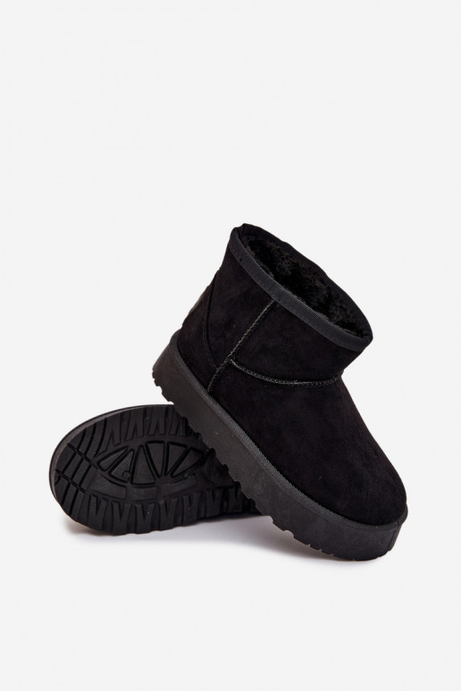 Bottes de neige Puéril réchauffer avec de la fourrure à l intérieur SS374018 couleur noire Bottes de neige Puéril réchauffer avec de la fourrure à l intérieur SS374018 couleur noire