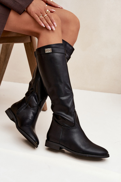 réchauffer bottes pour femmes avec des talons larges avec des sangles I couleur argentm Detalem couleur noire Geraline réchauffer bottes pour femmes avec des talons larges avec des sangles I couleur argentm Detalem couleur noire Geraline
