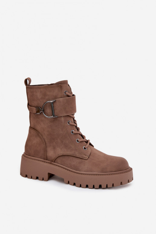 Bottines de travail Fémininréchauffer avec des talons décorés beige Ulivine Bottines de travail Fémininréchauffer avec des talons décorés beige Ulivine