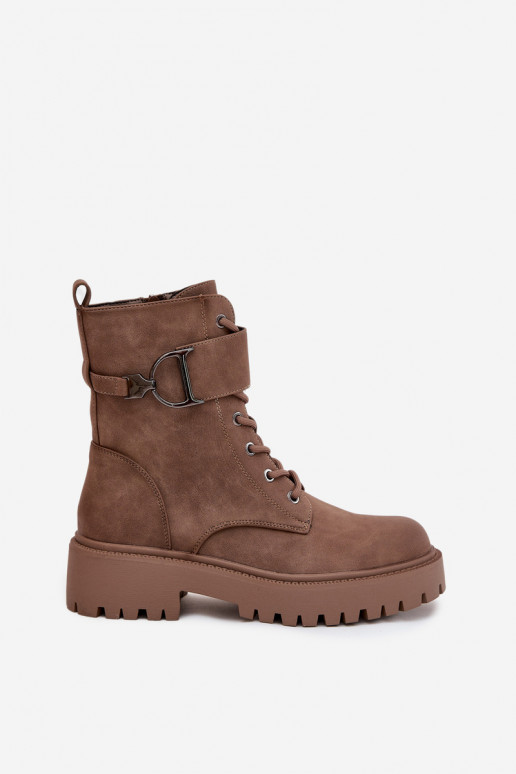Bottines de travail Fémininréchauffer avec des talons décorés beige Ulivine Bottines de travail Fémininréchauffer avec des talons décorés beige Ulivine