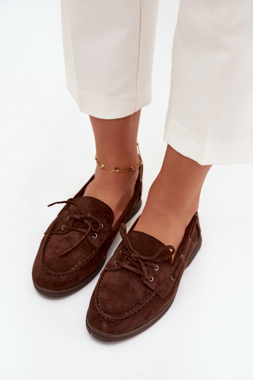 chaussures Mocassins Appartement pour femmes avec des détails élégants CzekoladoÀe Zalina chaussures Mocassins Appartement pour femmes avec des détails élégants CzekoladoÀe Zalina