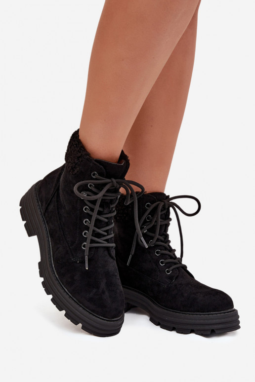 réchauffer chaussures Bottes pour femmes avec des lacets couleur noire Lyrinne réchauffer chaussures Bottes pour femmes avec des lacets couleur noire Lyrinne