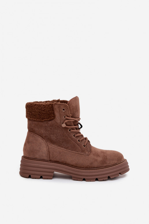 réchauffer chaussures Bottes pour femmes avec des lacets marron Lyrinne réchauffer chaussures Bottes pour femmes avec des lacets marron Lyrinne