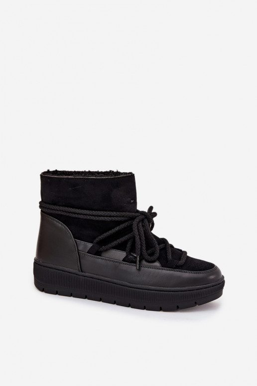 Bottes de neige Féminin avec des détails élégants couleur noire Rebekah Bottes de neige Féminin avec des détails élégants couleur noire Rebekah