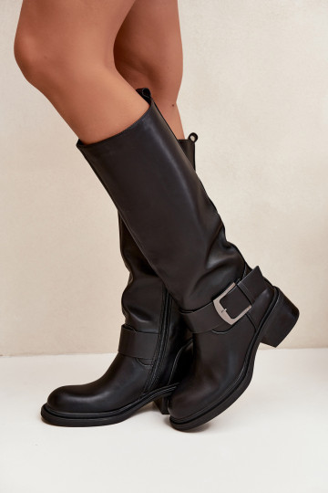 réchauffer bottes pour femmes Klocke avec boucles couleur noire Raphaela