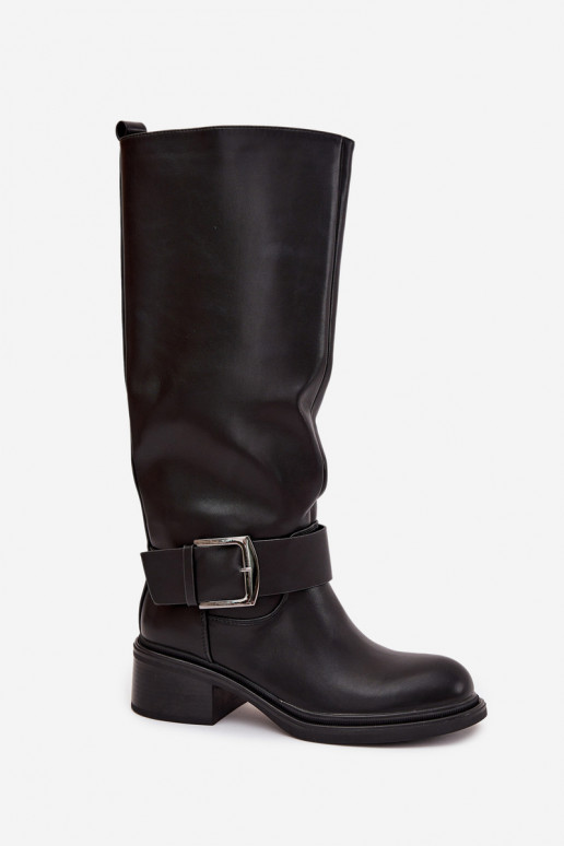 réchauffer bottes pour femmes Klocke avec boucles couleur noire Raphaela