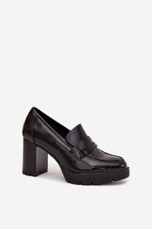 chaussures Féminin avec des talons en cuir écologique couleur noire Ilyssia chaussures Féminin avec des talons en cuir écologique couleur noire Ilyssia