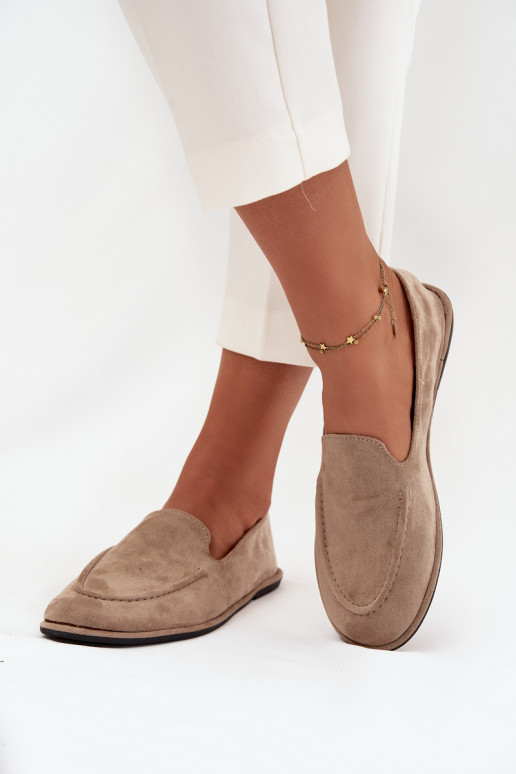 mocassins pour femmesen daim écologiqueu isocèle beige Miryelle mocassins pour femmesen daim écologiqueu isocèle beige Miryelle