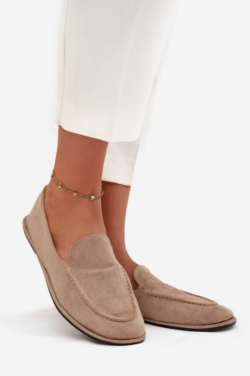 mocassins pour femmesen daim écologiqueu isocèle beige Miryelle mocassins pour femmesen daim écologiqueu isocèle beige Miryelle