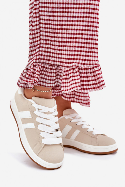 baskets Chaussures modèle baskets Féminin en cuir écologique beige Ravina baskets Chaussures modèle baskets Féminin en cuir écologique beige Ravina