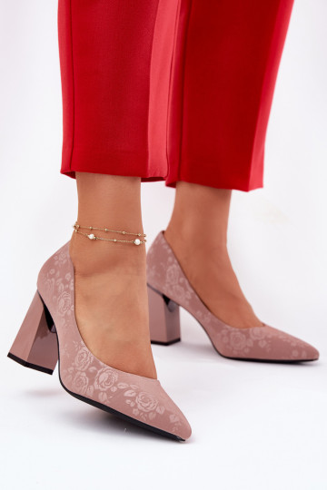 Style élégant Chaussures avec des talons DANS couleur rose Vinceza 62223 couleur rose