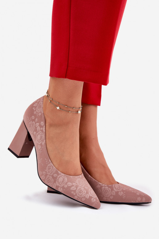 Style élégant Chaussures avec des talons DANS couleur rose Vinceza 62223 couleur rose