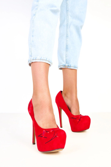 Escarpins rouges à...