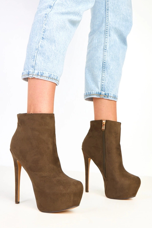 Riley bottines en daim vertes sur...