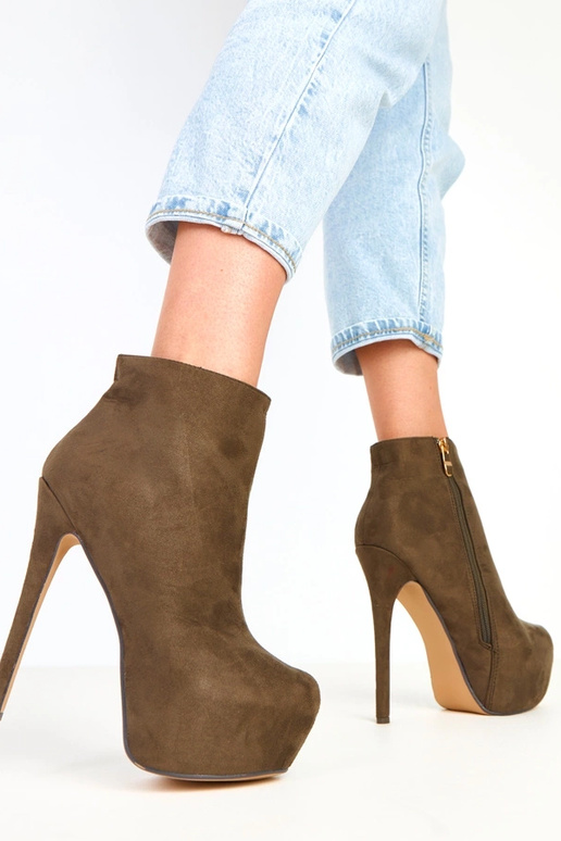 Riley bottines en daim vertes sur...