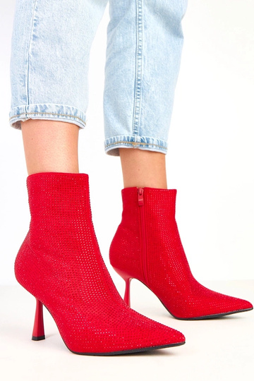 Alica bottines rouges sur...