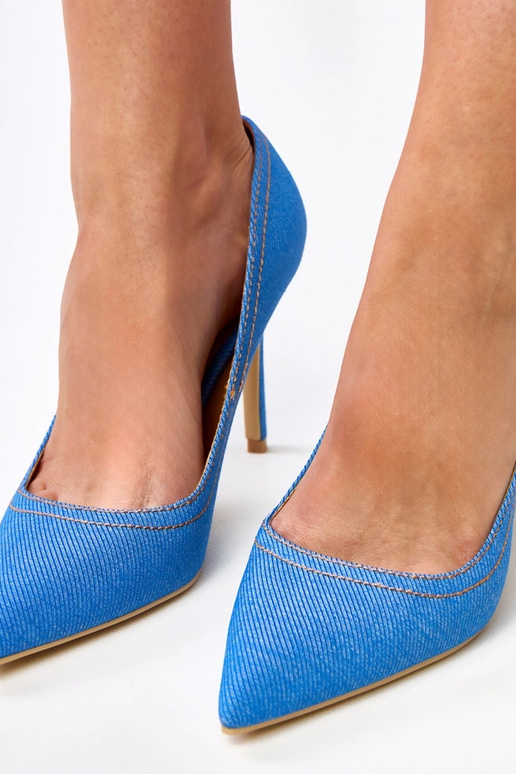 Rina escarpins bleu clair imitant le... Rina escarpins bleu clair imitant le...