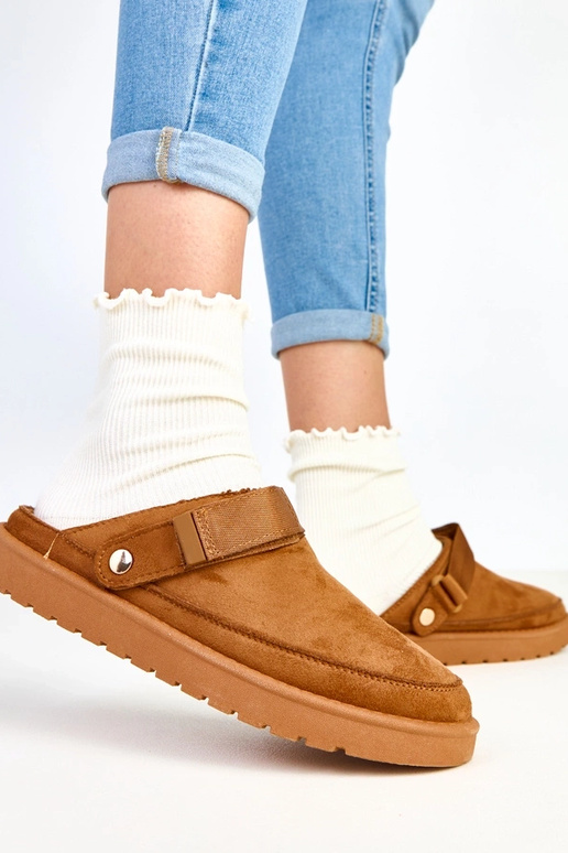 Miluska sandales marron avec velcro Miluska sandales marron avec velcro