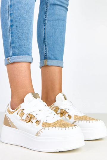 Lina baskets beige sur...