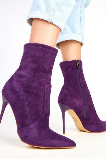 Bottes violet foncé avec... 2