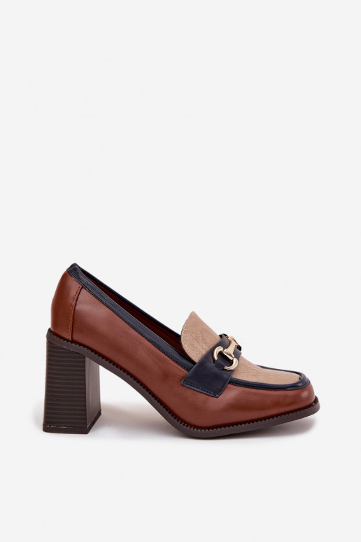chaussures Féminin avec des talons avec une empreinte I couleur doréem Detalem beige-marron Novella chaussures Féminin avec des talons avec une empreinte I couleur doréem Detalem beige-marron Novella