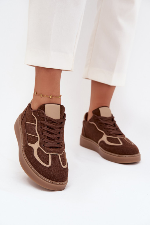 Faible Chaussures modèle baskets Féminin marron Brenelle Faible Chaussures modèle baskets Féminin marron Brenelle