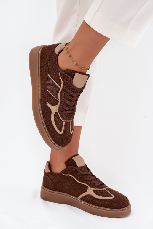 Faible Chaussures modèle baskets Féminin marron Brenelle Faible Chaussures modèle baskets Féminin marron Brenelle