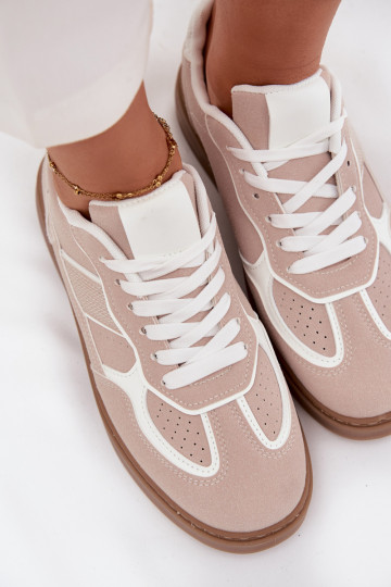 Faible Chaussures modèle baskets Féminin beige Brenelle