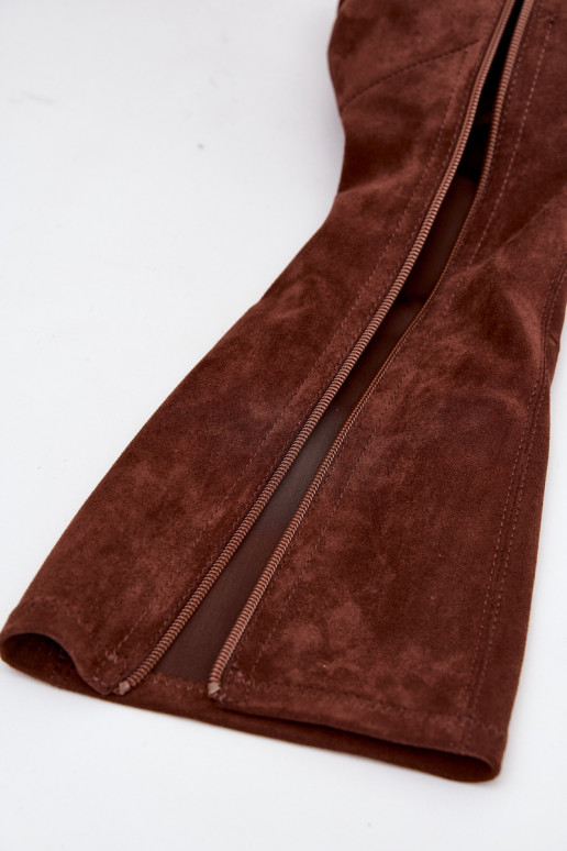 Modèle classique en daim écologiqueoÀe bottes Sergio Leone KZ205 marron foncé Modèle classique en daim écologiqueoÀe bottes Sergio Leone KZ205 marron foncé