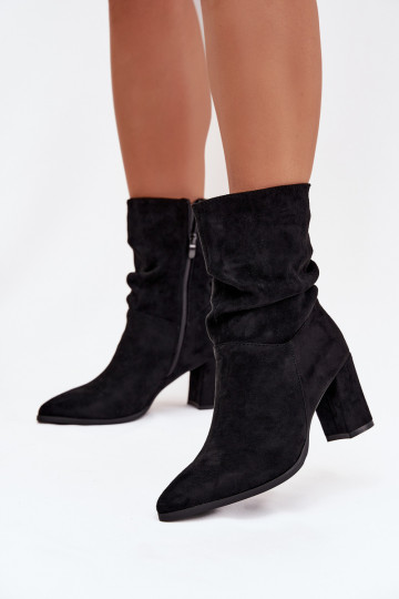 Bottes pour femmes Avec des volants réchauffer couleur noire Amelise 2