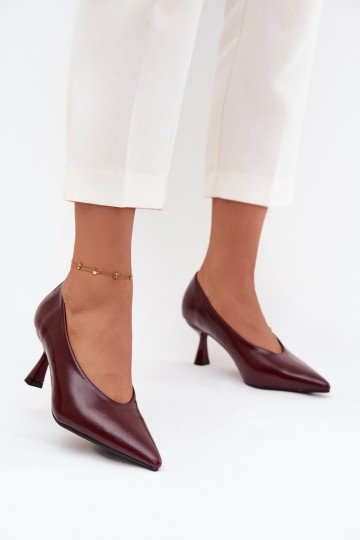 avec effet vernis Chaussures avec des talons fins Bourgogne Gavrielle 2