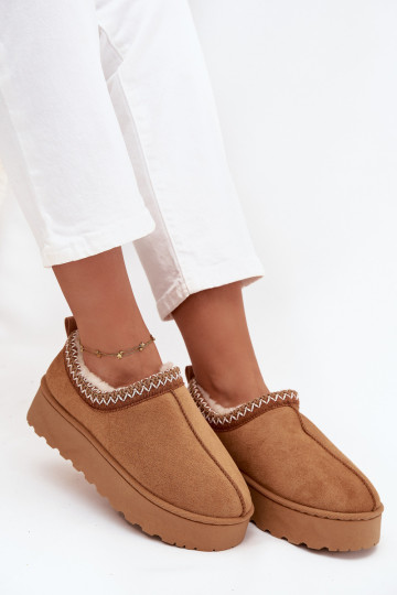 Bottes de neige Bas femmeHaftem avec une plateforme marron Taliah